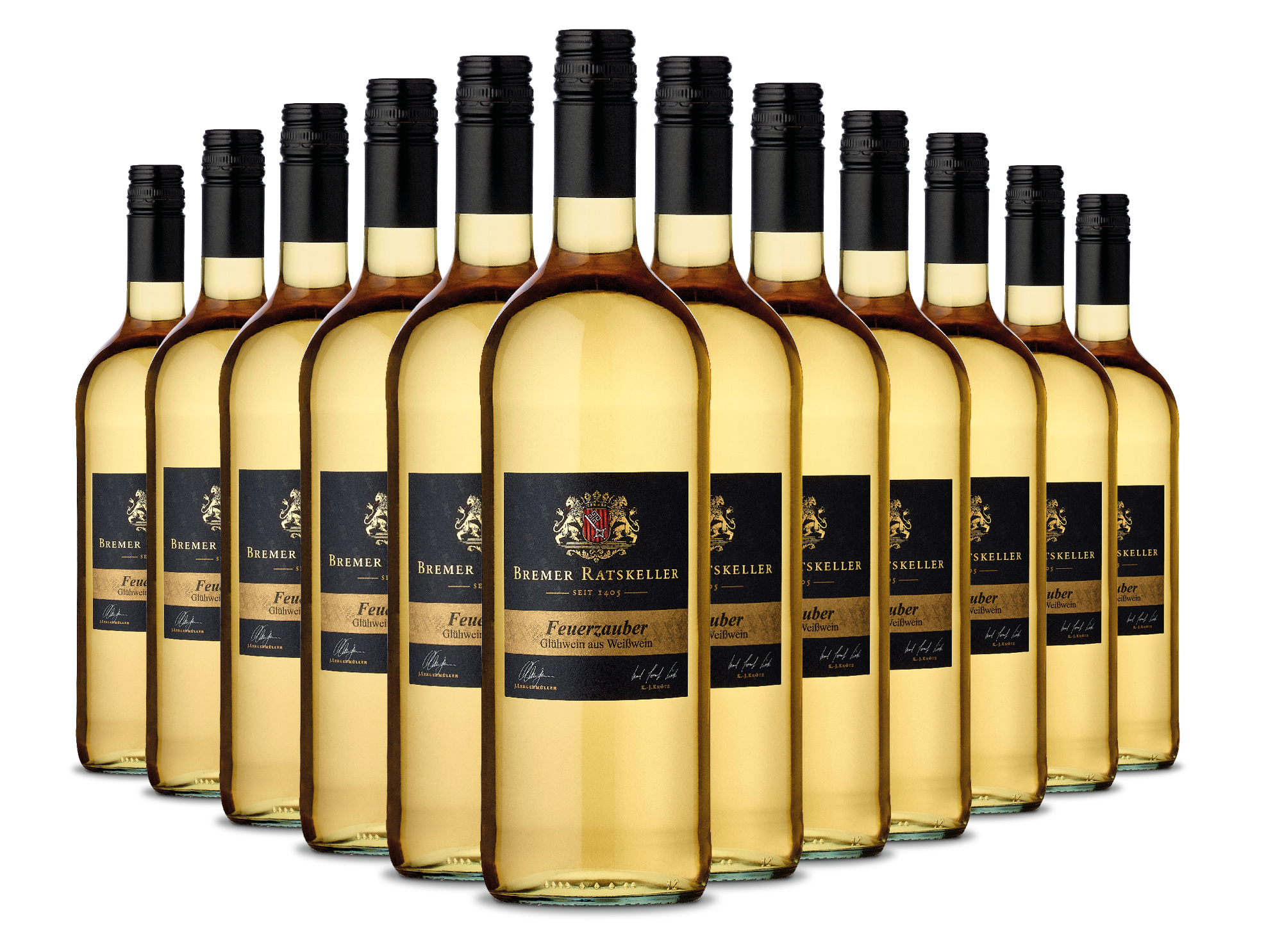 Vorratspaket Feuerzauber Glühwein weiß 12 Flaschen Vorratspaket Feuerzauber Glühwein weiß 12 Flaschen