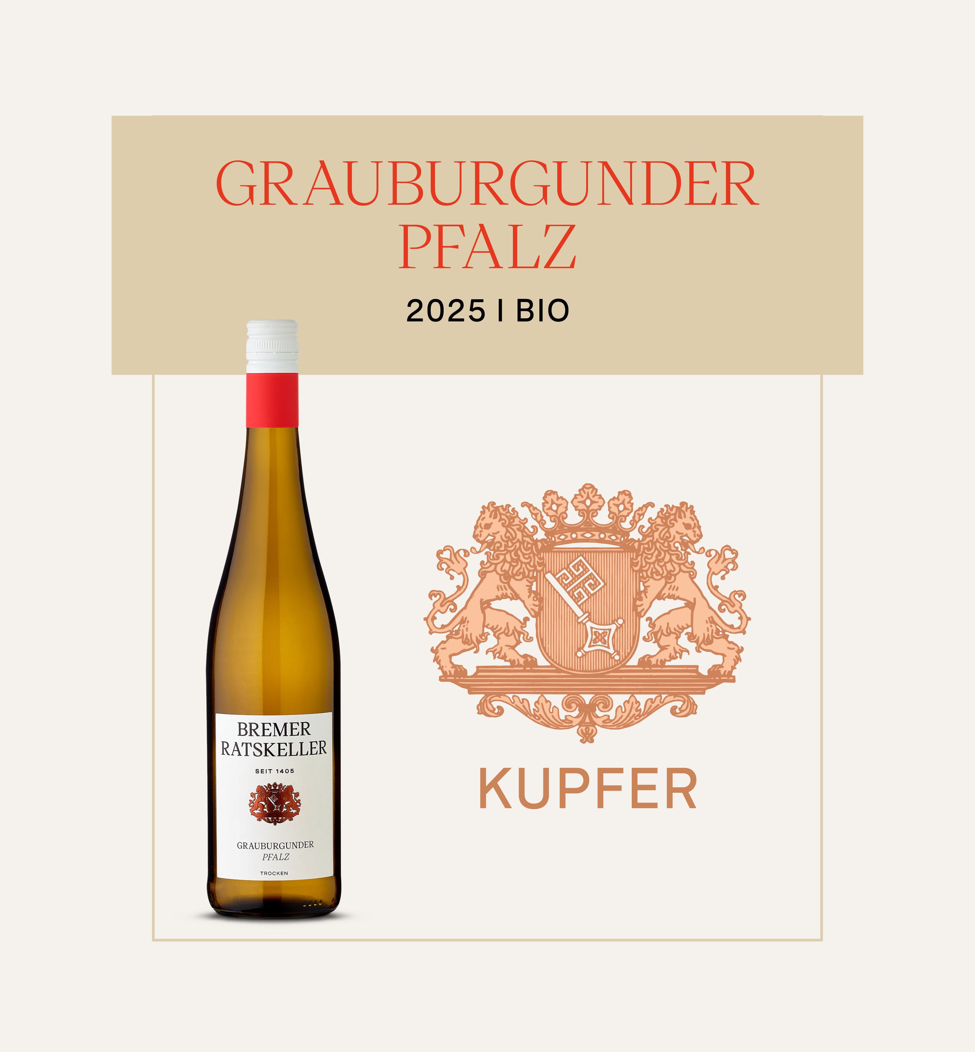 Grauburgunder Kupfer Wappen