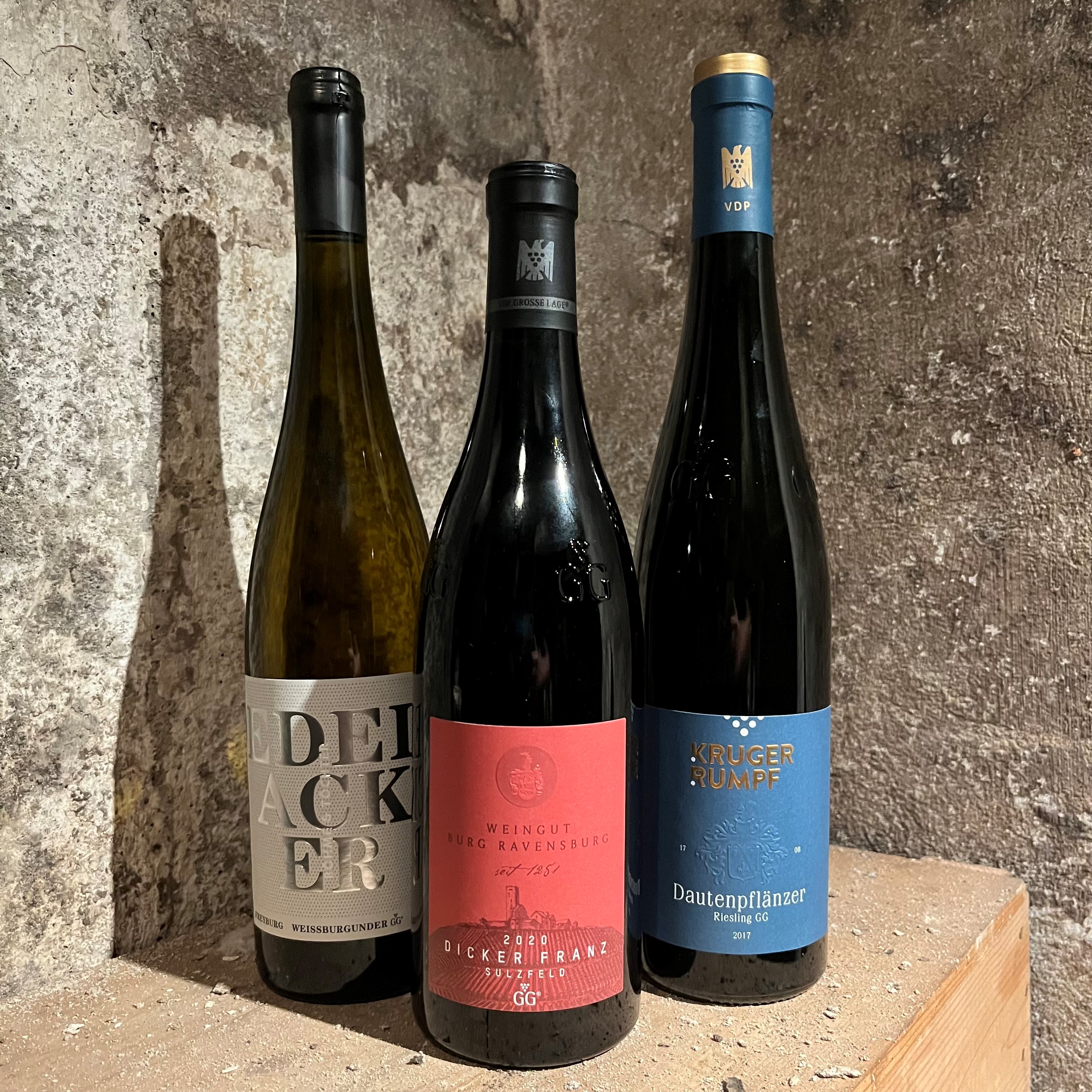 Weinpaket Große Gewächse mit 3 Flaschen Weinpaket Große Gewächse mit 3 Flaschen